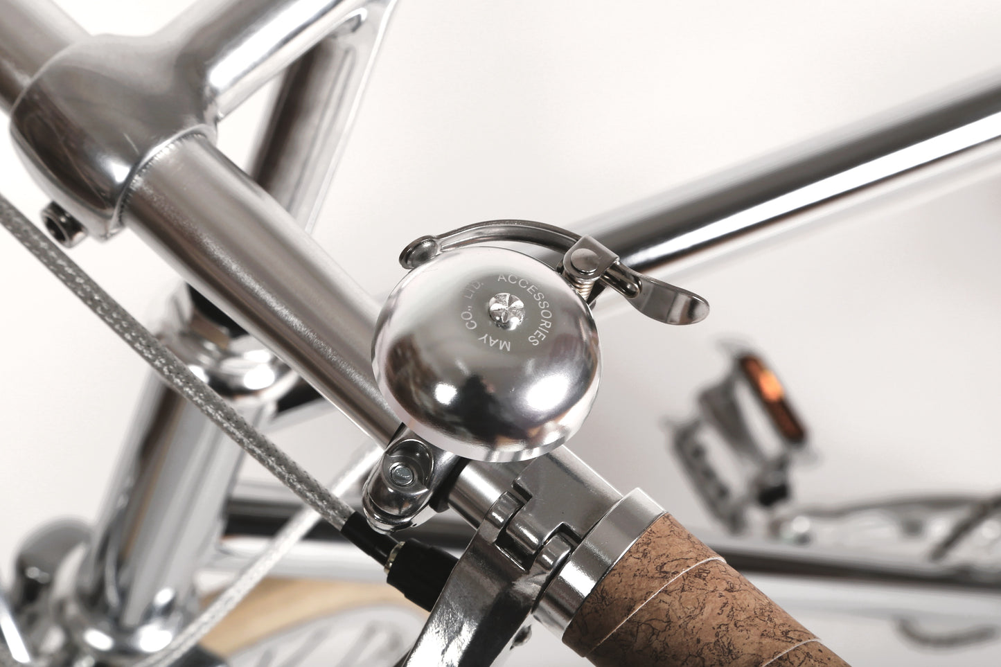 Dong Silver Velo Bell – Retro Bike Bell Easy to Mount