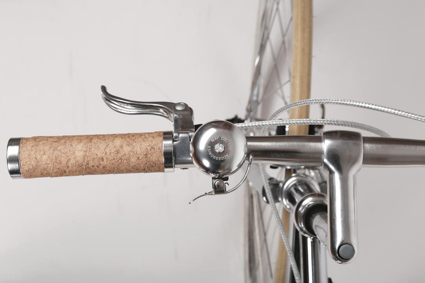 Dong Silver Velo Bell – Retro Bike Bell Easy to Mount