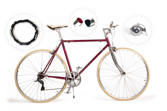 Black Friday Bundle: 8-Speed YIWU Bordeaux Bike with Accessories