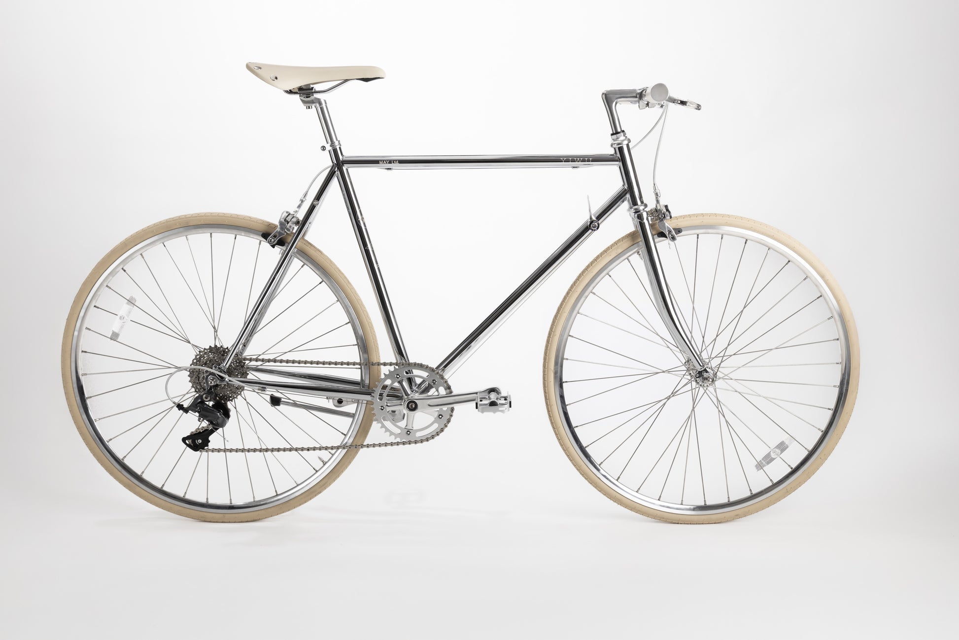 unisex fahrradrahmen MAY YIWU+ Chrome Citybike | Fahrrad für Damen & Herren